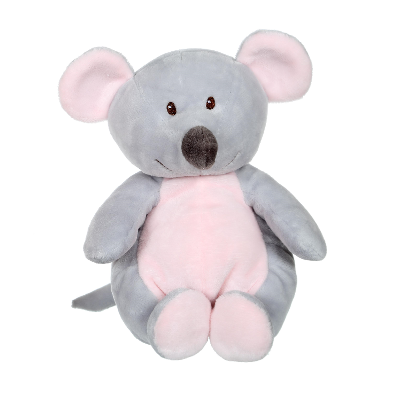  les ux peluche souris rose gris 15 cm 